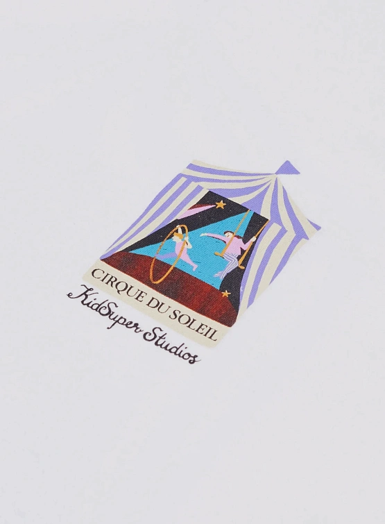 Футболка KidSuper Cirque Du Soleil Flag Tee White