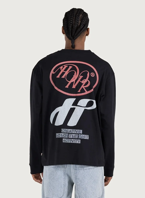 Лонгслив HONOR THE GIFT Pop Art Black