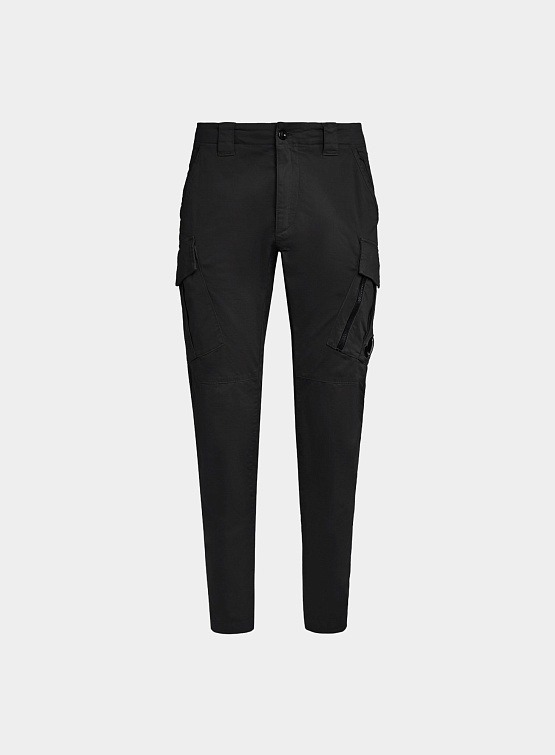 Брюки C.P. Company Stretch Sateen Cargo Black