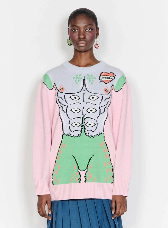 Женский свитер Charles Jeffrey Loverboy Sexy Beasts Pink