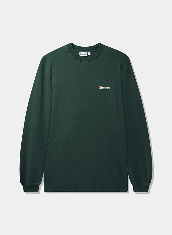 Лонгслив Butter Goods Pigment Dye L/S Tee Forest