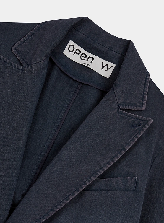 Женский Пиджак OPEN YY Washed Jacket Blue