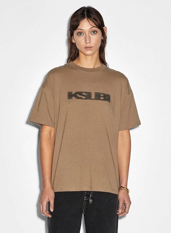 Женская футболка Ksubi Sott Static Oh G Ss Tee Khaki