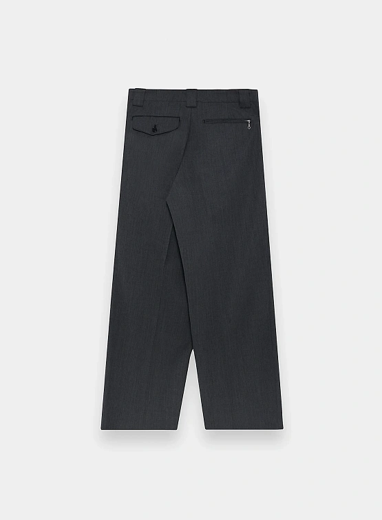 Брюки UNDERCOVER Pleated Wool Trousers Charcoal
