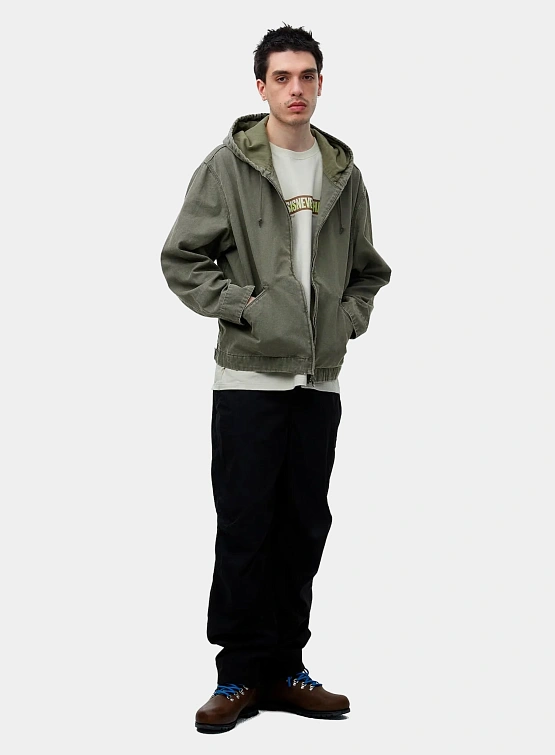 Джинсовая куртка thisisneverthat Washed Carpenter Olive Drab