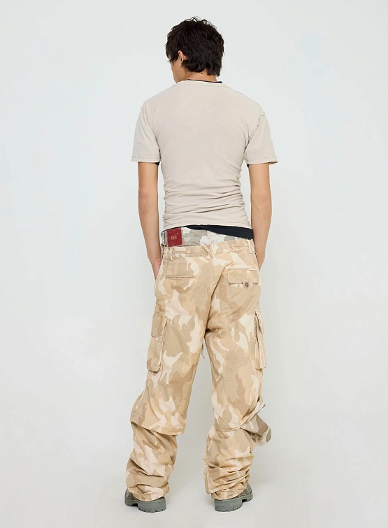 Брюки 424 Cargo Detachable Bermudas Washed Sand Camo Stone