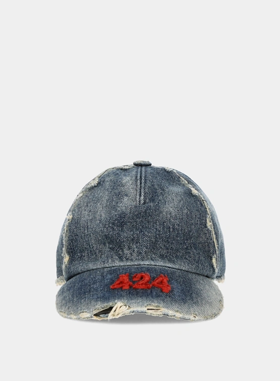 Кепка 424 Baseball Cap Washed Blue