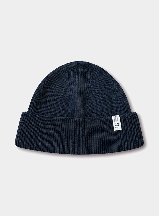 Шапка ANGLAN Label Essential Beanie Navy