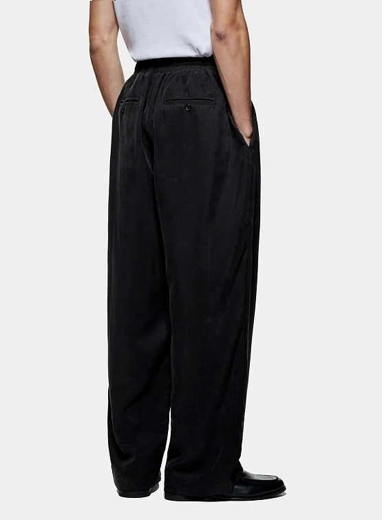 Брюки MKI MIYUKI ZOKU Sandwash Cupro Wide Leg Black