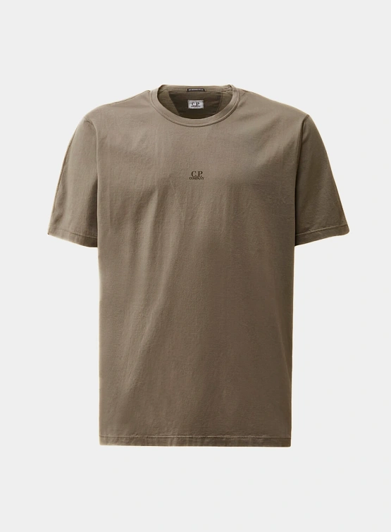 Футболка C.P. Company 70/2 Mercerized Jersey Smoked Pearl