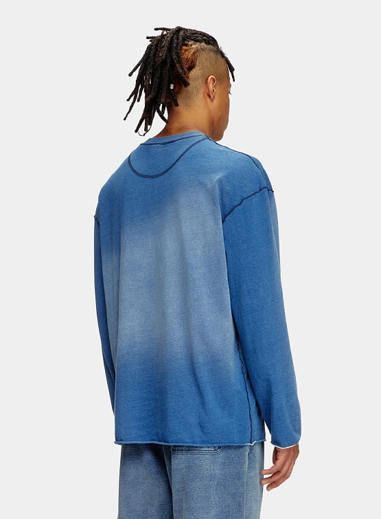 Лонгслив Diesel T-Crao-LS Maglietta Blue