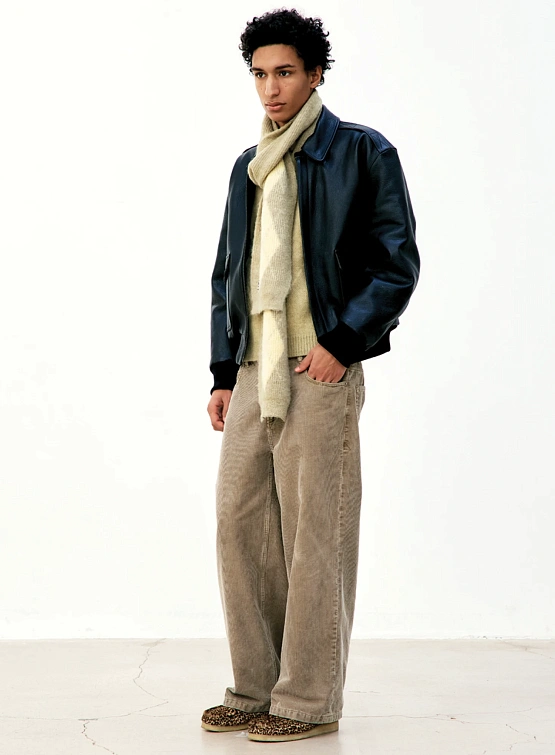 Куртка COOR A-2 Leather Jacket Black