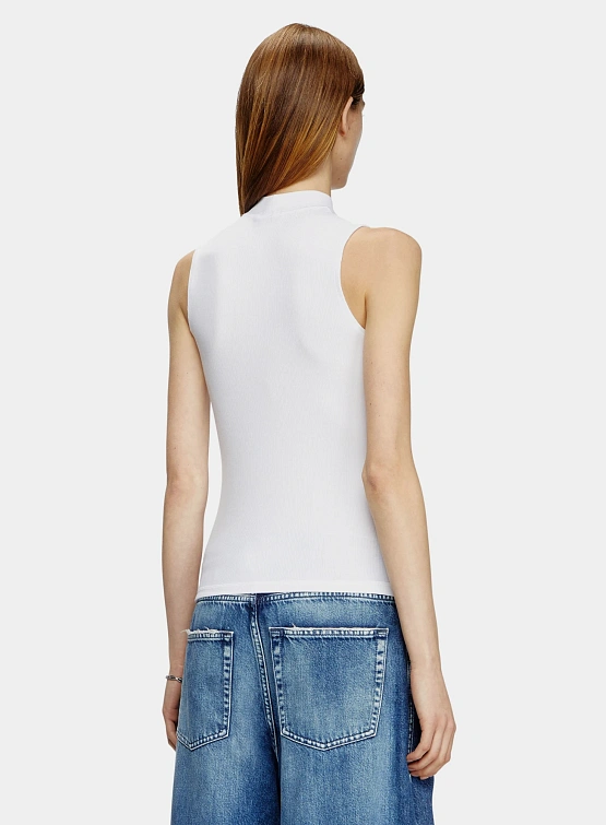 Женский топ Diesel Knit Jersey T-Mokky-Sl-Microdiv White