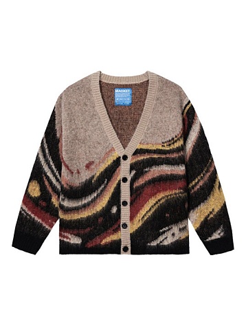 Кардиган MARKET Paint Dept Cardigan Khaki