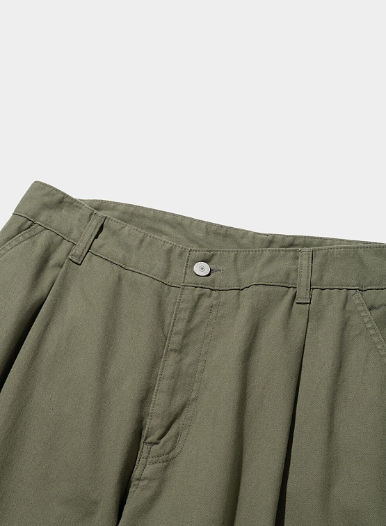 Брюки Uniform Bridge One Tuck Chino Pants Khaki