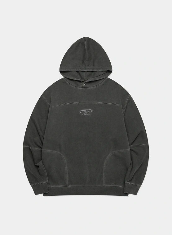 Худи LMC Pigment Dyed Oval Globe Hoodie Black