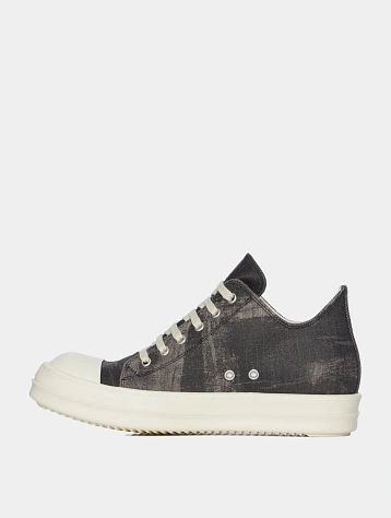 Кеды RICK OWENS DRKSHDW Concordians Low Washed Foil Black/Milk
