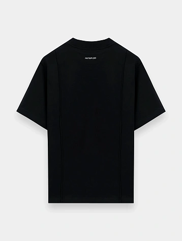 Женская футболка Peter Do Creased Oversized Tee Black