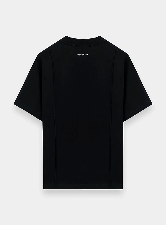 Женская футболка Peter Do Creased Oversized Tee Black