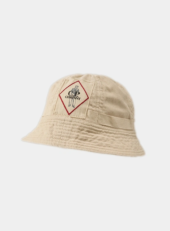 Панама C.P. Company Bull Assi Bucket Hat Greige
