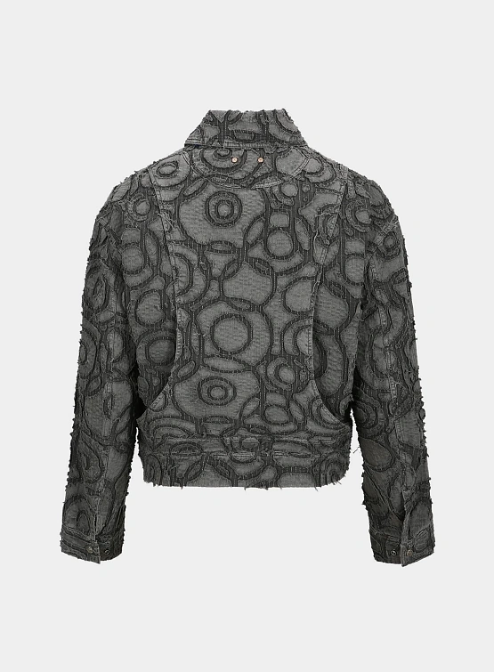 Куртка Andersson Bell Burn Out Dyed Zip Up Charcoal