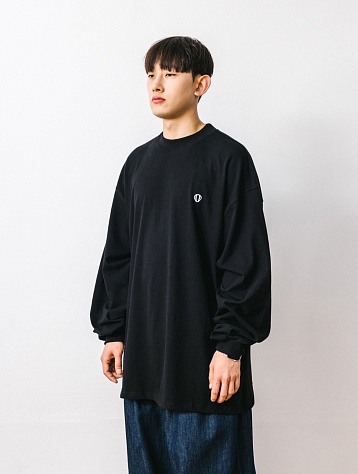 Лонгслив ANGLAN Layered Trim Longsleeve Black