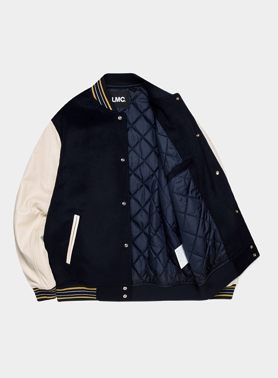 Бомбер LMC Angel Wool Varsity Jacket Navy