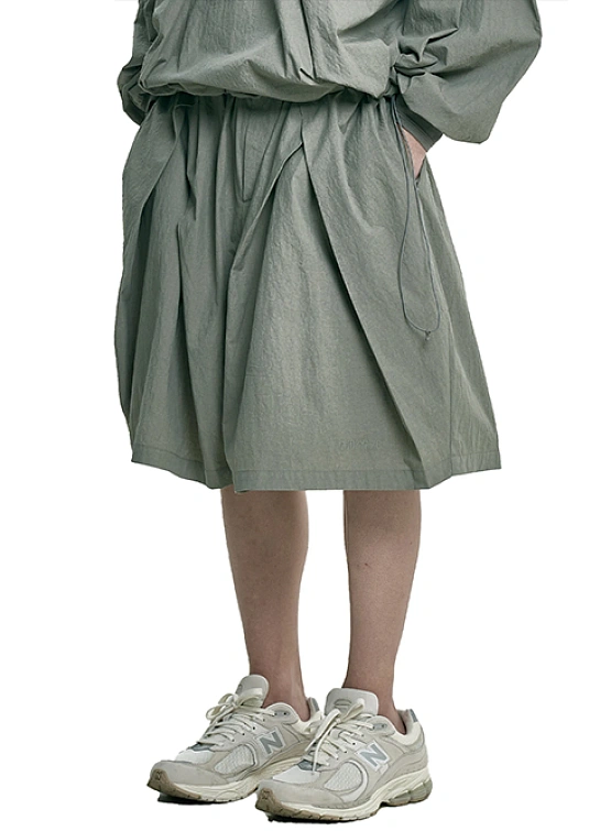 Шорты AJOBYAJO Tulip Nylon Wide Light Khaki