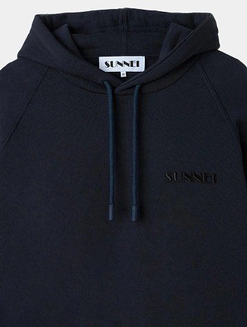 Худи Sunnei Small Logo Embroidery Blu Sunnei