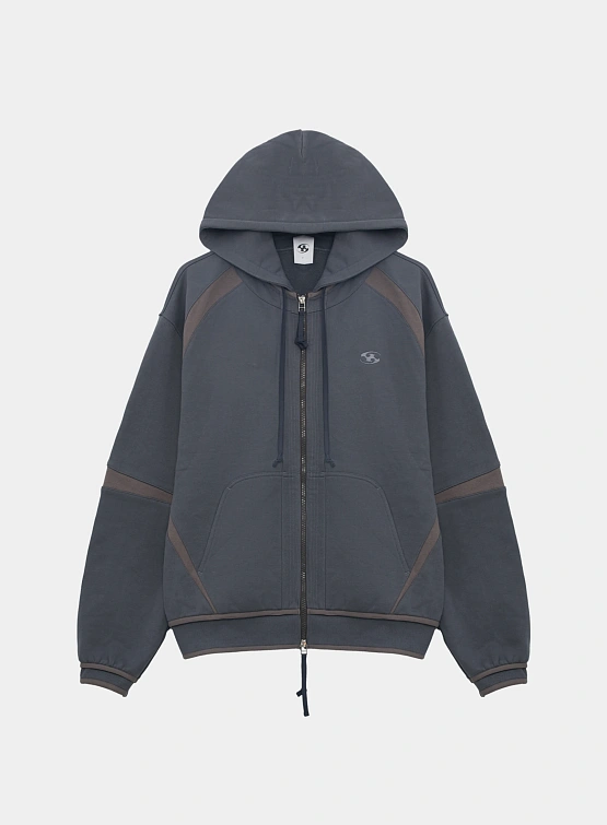 Зип-худи SAN SAN GEAR Oblique Hoodie Midnight Blue