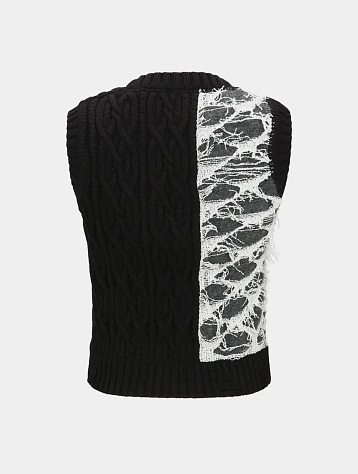 Женский жилет Andersson Bell Boucle Cable Patchwork Grey