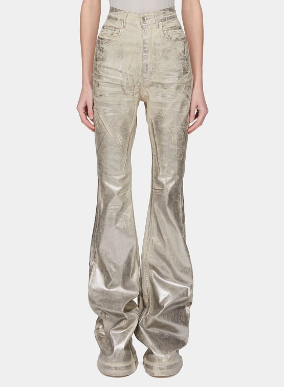 Женcкие джинсы RICK OWENS DRKSHDW Bolan Bootcut Palladium