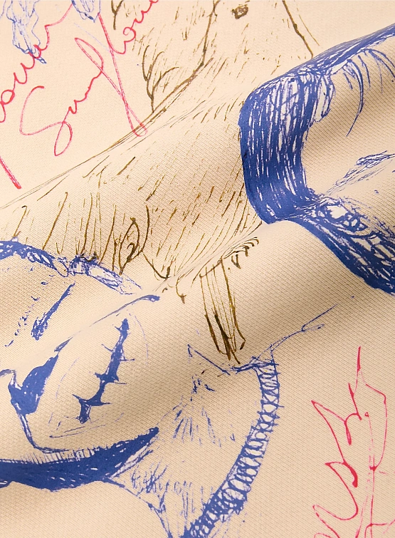 Свитшот Song for the Mute "Sketchbook" Relaxed Ivory