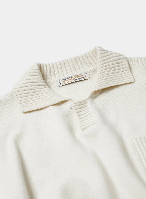 Свитер FrizmWORKS Wool Collar Knit Pullover Ivory