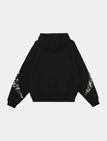 Зип-худи Jungles Jungles Lace Panel Hoodie Black