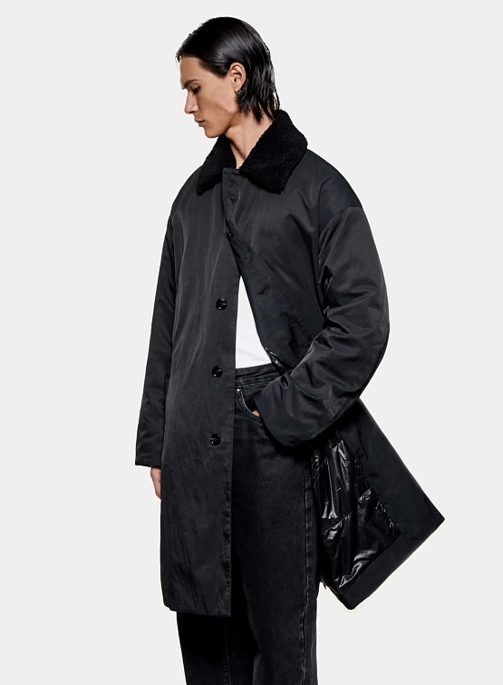 Парка MKI MIYUKI ZOKU Padded Nylon Overcoat Black
