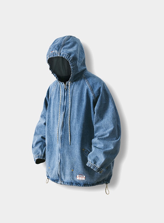 Куртка ANGLAN Stone Denim Hoodie Jacket Blue