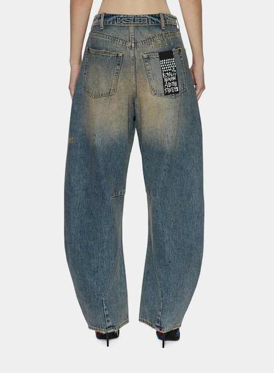 Женские джинсы Ksubi Barrel Dune Denim