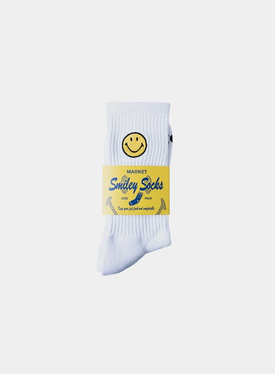 Носки MARKET SMILEY BADGE SOCKS White