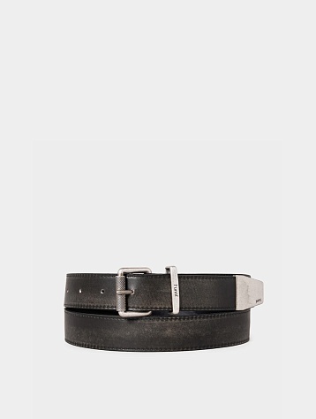 Ремень JUUN.J Leather Belt Black
