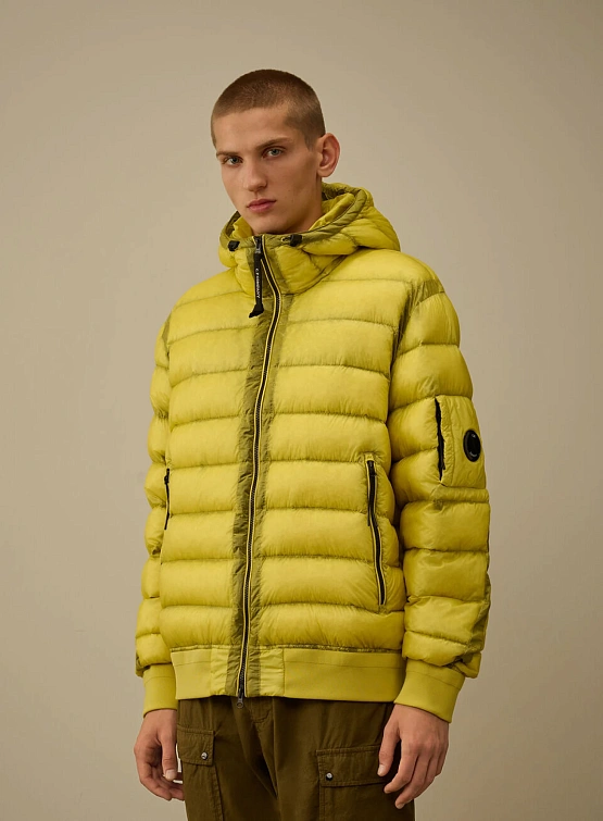 Пуховик C.P. Company D.D. Shell Hooded Down Green Sheen