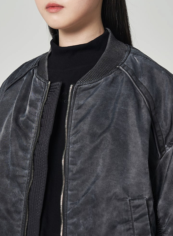 Женская куртка JUUN.J Overdying Hood MA-1 Jumper Black