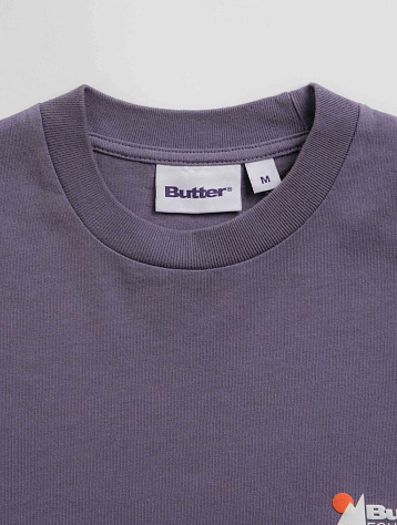 Лонгслив Butter Goods Pigment Dye L/S Tee Dusk