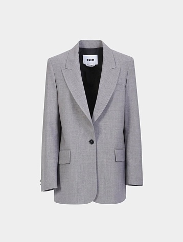 Женский пиджак MSGM Wool Blazer Grey