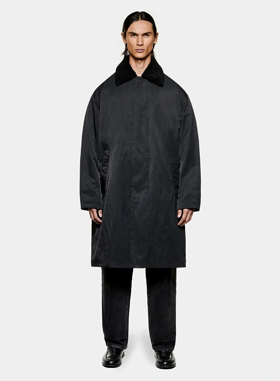 Парка MKI MIYUKI ZOKU Padded Nylon Overcoat Black
