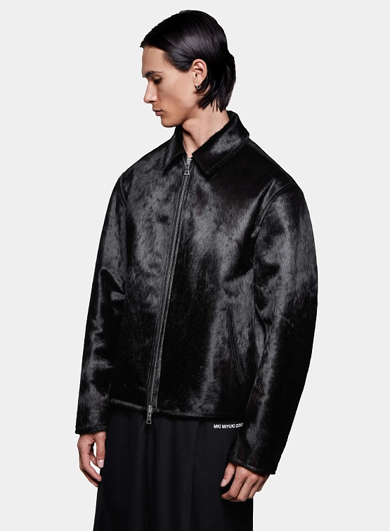 Куртка MKI MIYUKI ZOKU Cropped Cow Hair Rider Deep Brown