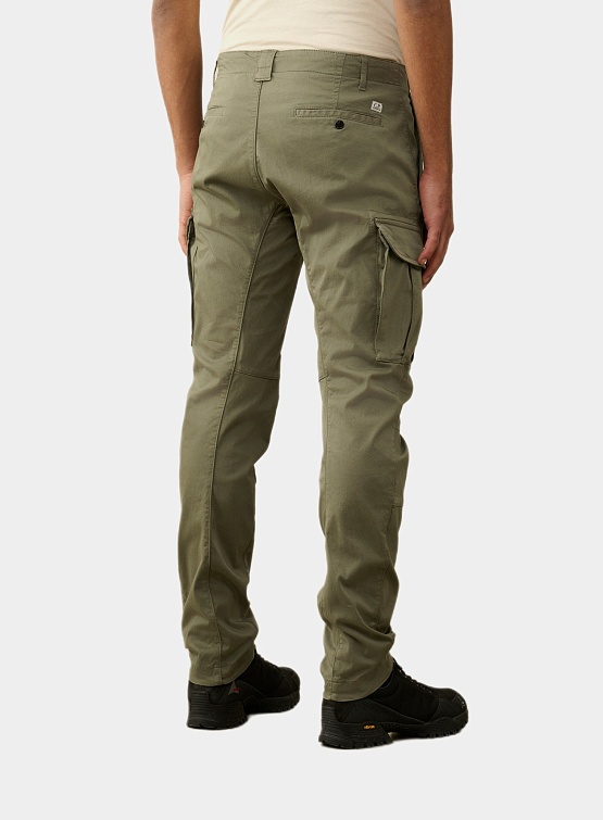 Брюки C.P. Company Stretch Sateen Lens Cargo Agave Green