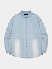 Рубашка LMC Brush Washed Denim Shirt Light Blue