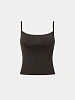 Женский топ AMOMENTO Knit Sleeveless Brown