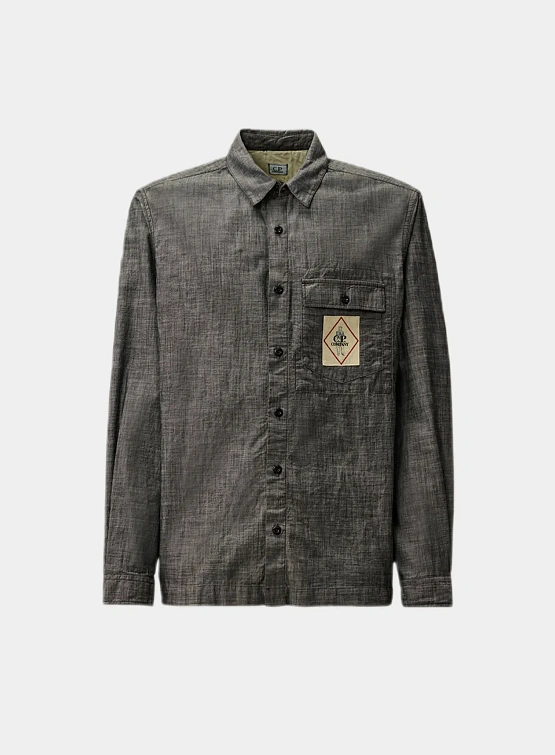 Рубашка C.P. Company Chambray Button Denim Blue